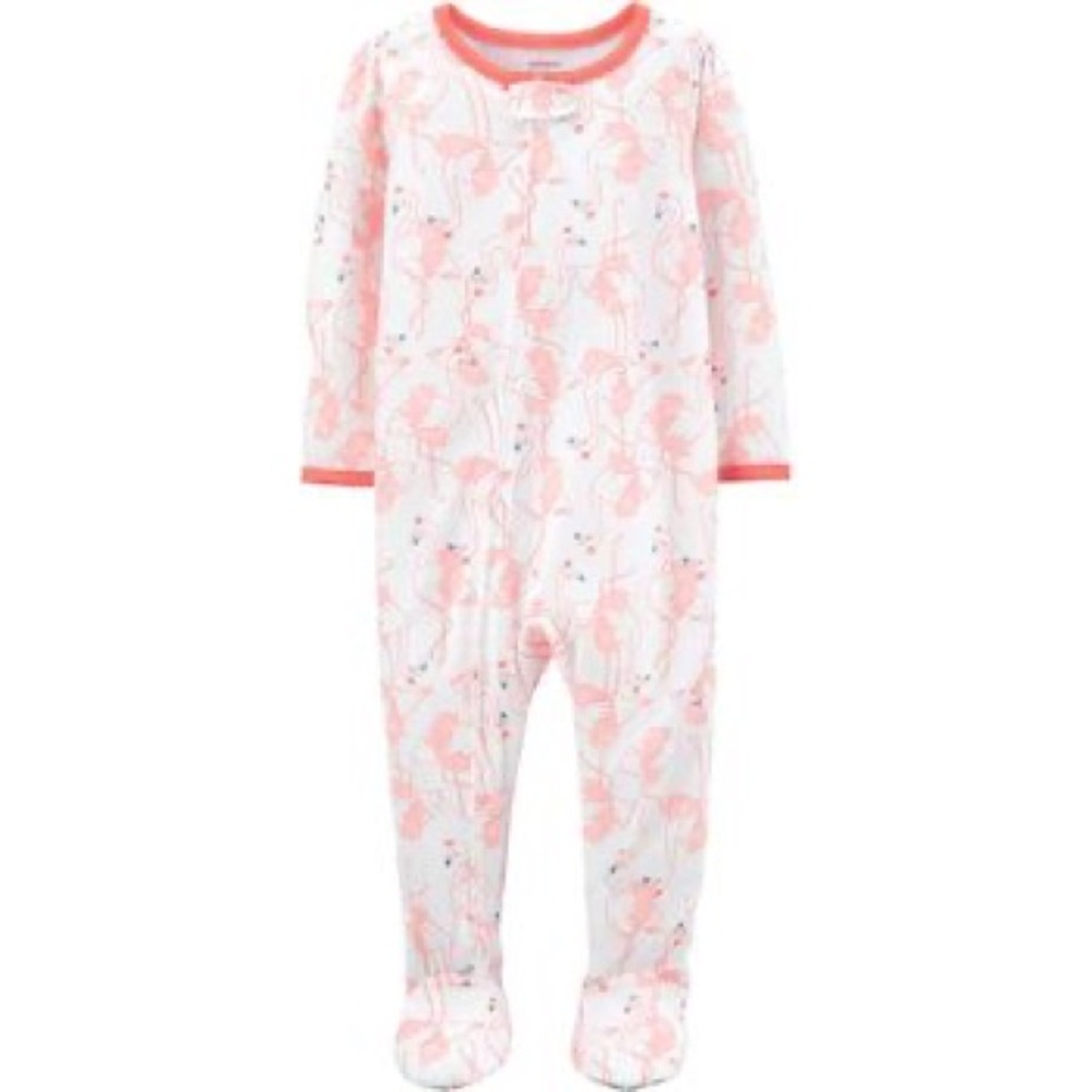 NWT Carter’s Flamingo Zip-Up Sleep and Play Pajamas
